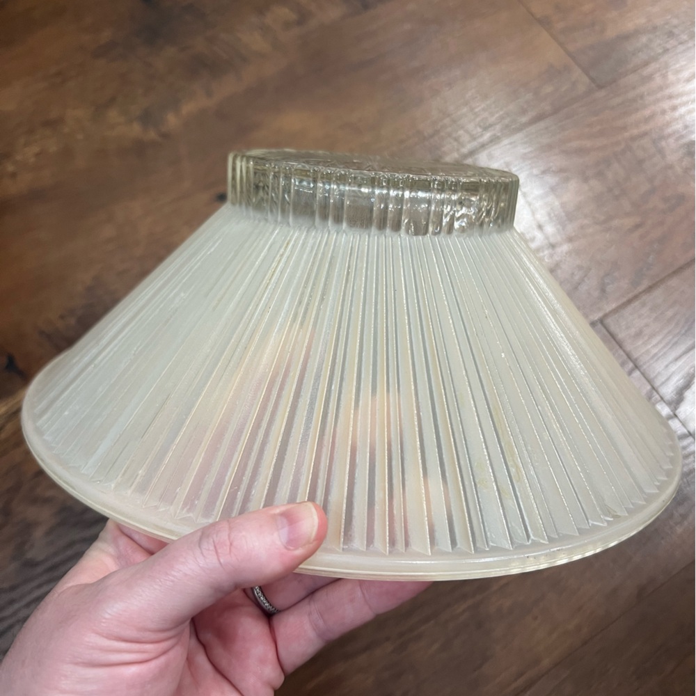 Vintage Ribbed Ceiling Sconce